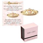 Gold-Plated Tiara Ring for Quinceañera Gift