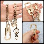 Gold Wallet Chain with Double Lock Carabiner