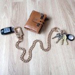 Gold Wallet Chain with Double Lock Carabiner