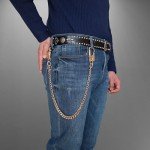 Gold Wallet Chain with Double Lock Carabiner