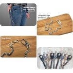 Gold Wallet Chain with Double Lock Carabiner