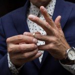 Men's Dual-Tone Stainless Steel Wedding Band - 6mm