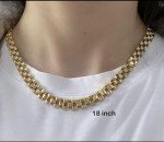 Elegant 18-Inch Gold PVD Plating Necklace Set