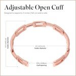 Adjustable Rose Gold Electroplating Cuff Bracelet