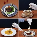 40-Piece Matte Gold Flatware Set for 8