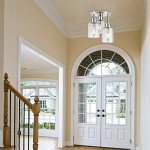 3-Light Chrome Semi Flush Mount Ceiling Light