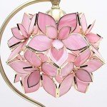 Rose Lily Tiffany Style Stained Glass Table Lamp