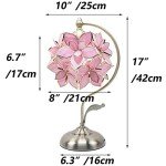 Rose Lily Tiffany Style Stained Glass Table Lamp