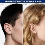 SENOTSMEG Moissanite Stud Earrings in Sterling Silver