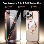 iPhone 16 Pro Case with 360° Stand - Desert Gold