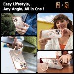 iPhone 16 Pro Case with 360° Stand - Desert Gold