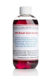 24K Gold Electroplating Solution - 250 mL