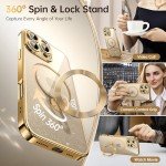 360° Spin iPhone 16 Pro Max Case with Glitter