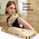 360° Spin iPhone 16 Pro Max Case with Glitter