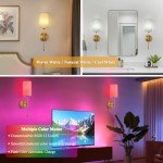 Rechargeable Wireless Wall Sconces - Set of Two