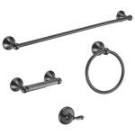 Grey Electroplating 4-Piece Bathroom Hardware Kit