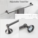 Grey Electroplating 4-Piece Bathroom Hardware Kit