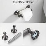 Grey Electroplating 4-Piece Bathroom Hardware Kit