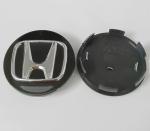 4 Black Electroplated Aluminum Wheel Rim Hub Caps