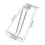 Electroplated Adjustable Footrest for Salon Chairs