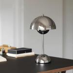 Cordless Vintage Style Mushroom Table Lamp