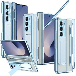 NINKI Clear Blue Electroplating Case for Galaxy Z Fold 7