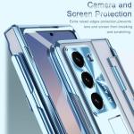 NINKI Clear Blue Electroplating Case for Galaxy Z Fold 7