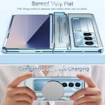 NINKI Clear Blue Electroplating Case for Galaxy Z Fold 7