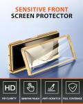 Gold Leather Electroplating Case for Galaxy Z Fold 5