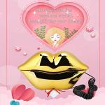 Lip-Shaped Electroplating Telephone for Home Use