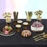 Gold Electroplating Dinnerware Set for 25 Guests