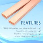 Tandefio Copper Flat Bar Set for Electroplating