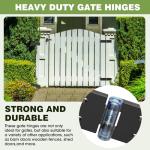 Heavy Duty Electroplated Folding Butt Hinges (4 Pack)