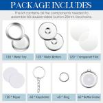 Quelay 60 Keychain Making Supplies for DIY
