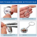 Quelay 60 Keychain Making Supplies for DIY