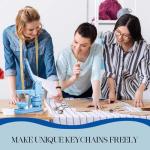Quelay 60 Keychain Making Supplies for DIY