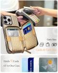Gold Electroplating iPhone 16 Pro Max Wallet Case