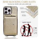 Gold Electroplating iPhone 16 Pro Max Wallet Case