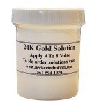 24K Gold Electroplating Solution - Industrial Grade