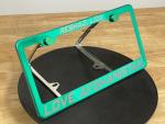 Custom Green Mirror Chrome License Plate Frame