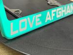 Custom Green Mirror Chrome License Plate Frame