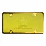 Custom Laser Etched License Plate Frame - Gold