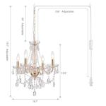 Electroplated Crystal Chandelier Pendant Light