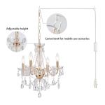Electroplated Crystal Chandelier Pendant Light