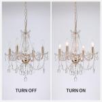 Electroplated Crystal Chandelier Pendant Light