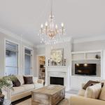 Electroplated Crystal Chandelier Pendant Light