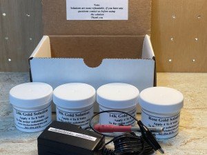 4-in-1 Gold Plating Kit: 24K, 18K, Rose Gold