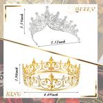 Henoyso 4 Pcs King and Queen Crowns Set