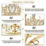 Henoyso 4 Pcs King and Queen Crowns Set