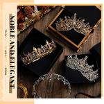Henoyso 4 Pcs King and Queen Crowns Set